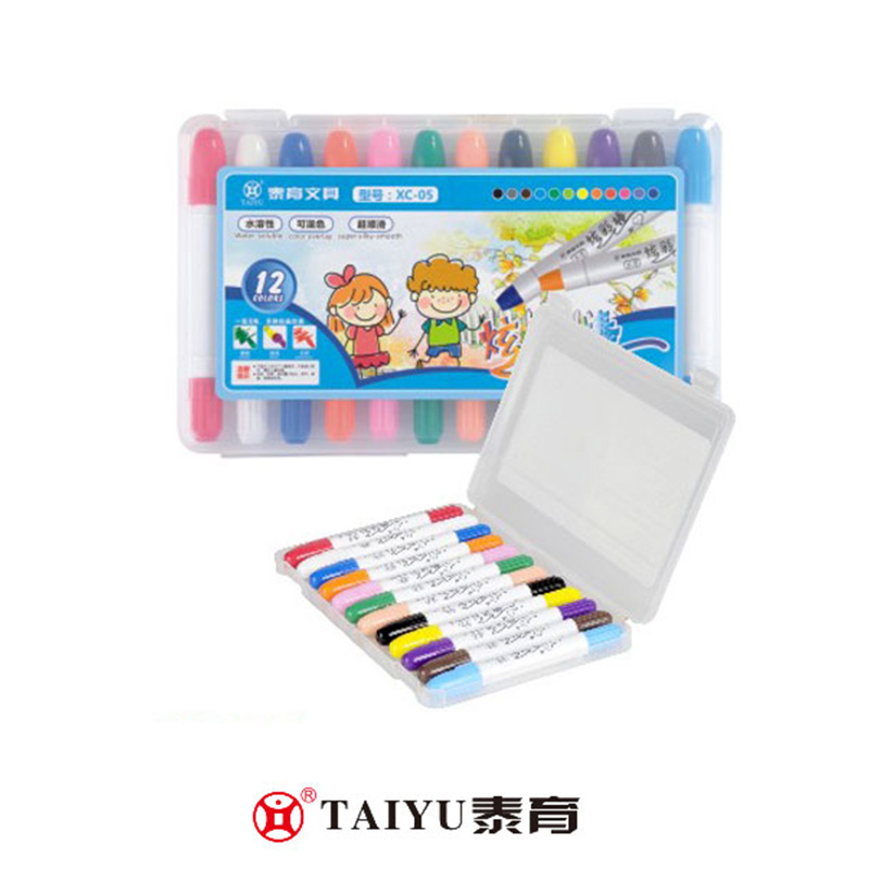 Elever bruker Crayon 12 Colors i Pp Box og er lett å holde og bære Crayon-XC 05
