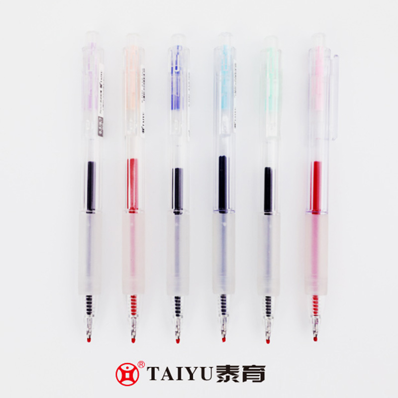 Studentbruk Gel Penn Med Cap med Macaron Color Design Gel Pen 3192